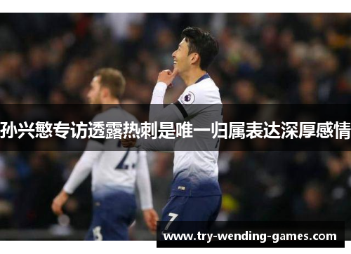 孙兴慜专访透露热刺是唯一归属表达深厚感情